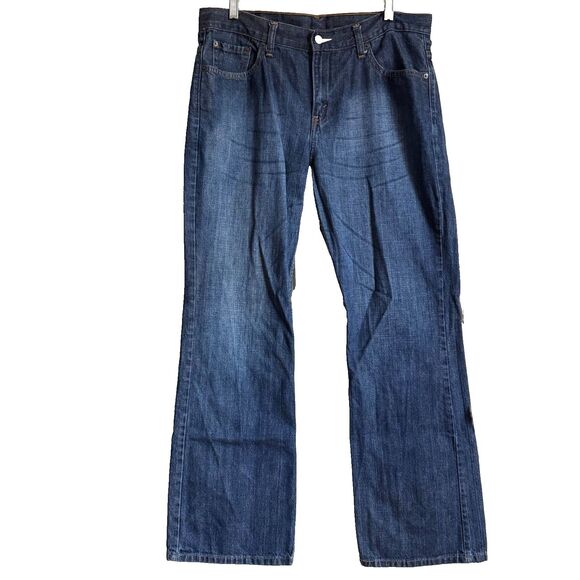 Vtg y2k Levi’s 515 Blue Denim Bootcut Jeans Womens 14 Mid Rise normcore heritage - Picture 2 of 10